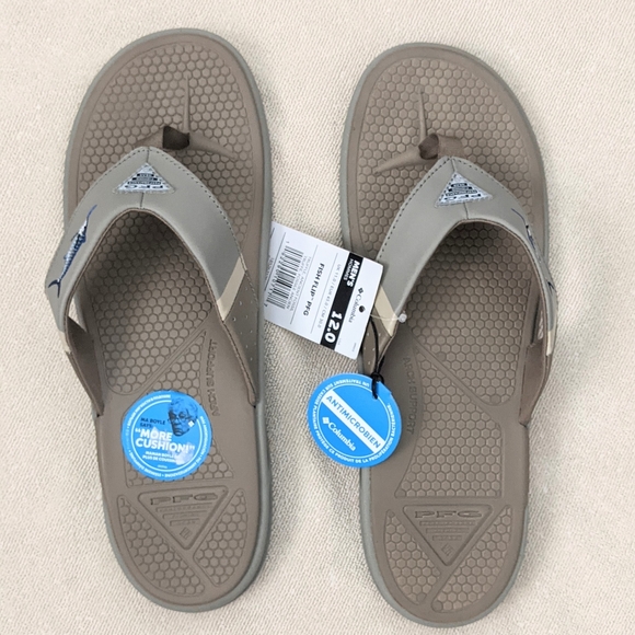 Mens Columbia Pfg Fish Flip Sandal Size 